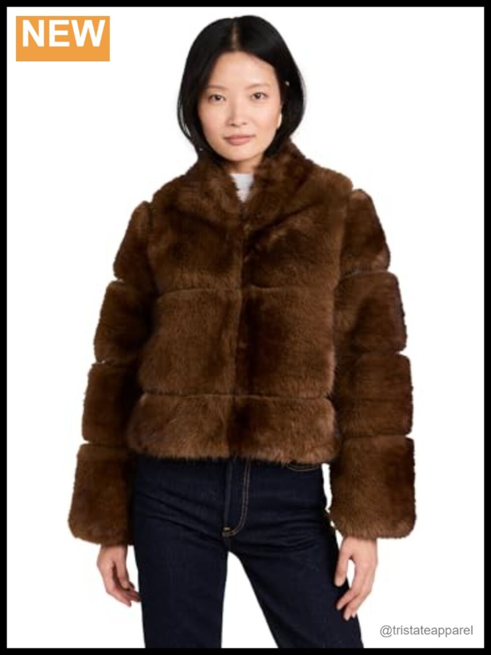 Quilted Faux Leather Short Coat Women's Mid-Weight Jacket